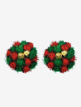 グリーン 乳首カバーランジェリー 室内用 セクシー クリスマス柄 リボン レッド ニプレス