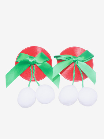 クリスマス ニプル カバー クリスマス リボン グリーン ランジェリー