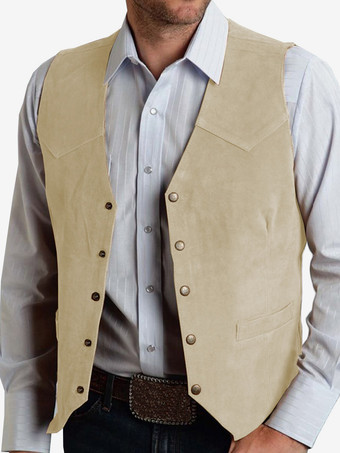 アプリコットメンズスーツベスト メタルバックル スエードベスト ビジネス スリムフィットベスト