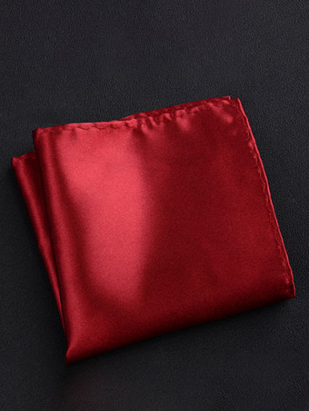 レッド メンズスーツポケットチーフスカーフ メンズシャツハンカチ シルクスカーフ