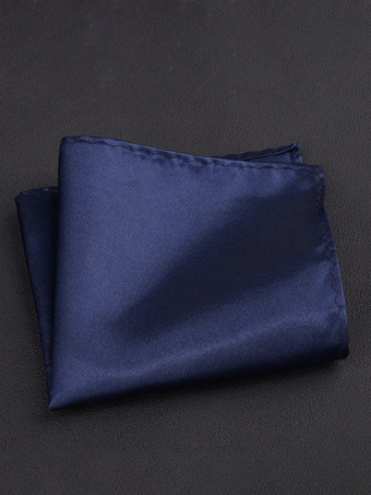 ダークネイビーメンズスーツポケットチーフスカーフ メンズシャツハンカチ シルクスカーフ