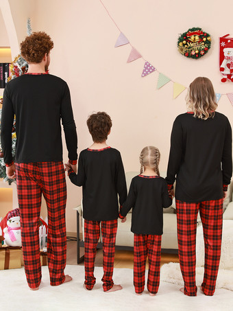 家族で揃うクリスマスパジャマ カップルの赤ちゃんのクリスマス柄パンツトップ