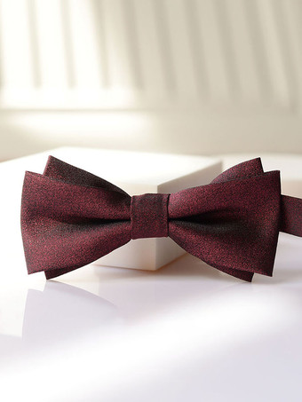 ワインレッド トレンドの蝶ネクタイ、男性用、ウェディングスーツ、シャツ、蝶ネクタイ、ドレスアクセサリー