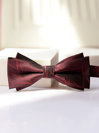 レッド 男性用蝶ネクタイ 新郎と新郎の付添人 ウェディングスーツ シャツ 蝶ネクタイ ドレスアクセサリー