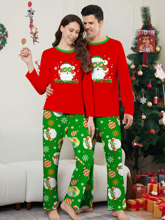 クリスマス パジャマ サンタクロース 子供用 女性 男性 赤と緑の醜いセーター