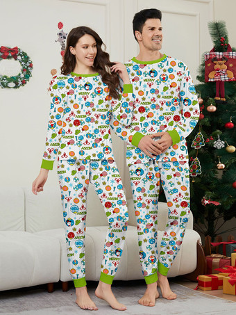 ファミリークリスマスパジャマ ベビー用 大人用 クリスマス柄トップパンツ