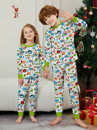ファミリークリスマスパジャマ ベビー用 大人用 クリスマス柄トップパンツ