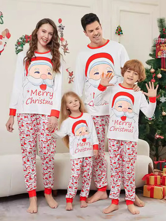 ファミリークリスマスパジャマ ベビー用 大人用 クリスマス柄トップパンツ