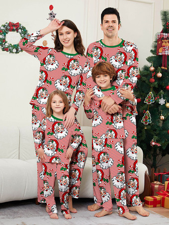 レッド ファミリークリスマスパジャマ 大人用 子供用 クリスマス柄 マッチングセット