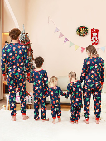 家族で揃うクリスマスパジャマ 赤ちゃん用 子供用 クリスマス柄トップパンツ