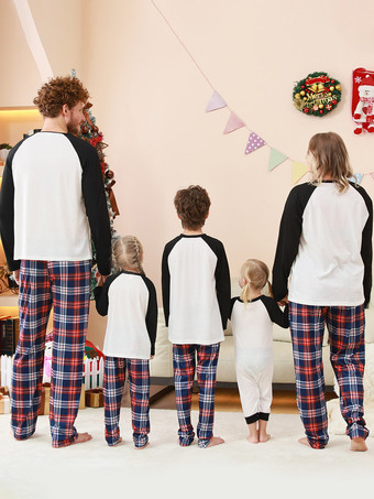 ファミリークリスマスパジャマ ベビー用 大人用 ポリエステル クリスマス柄 トップパンツ