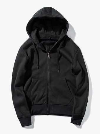 メンズ フード付きカーディガン 長袖 スウェットシャツ ジャケット プラスサイズ カジュアル トレンディ 厚手 ベルベット コート