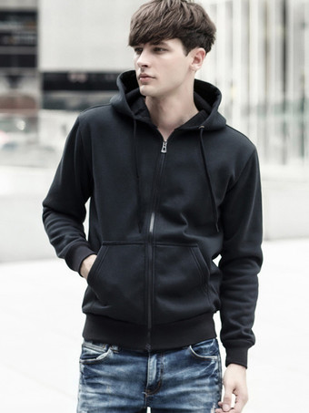 メンズ フード付きカーディガン 長袖 スウェットシャツ ジャケット プラスサイズ カジュアル トレンディ 厚手 ベルベット コート