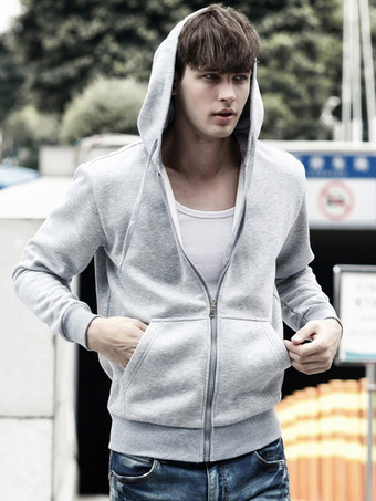 メンズ フード付きカーディガン 長袖 スウェットシャツ ジャケット プラスサイズ カジュアル トレンディ 厚手 ベルベット コート