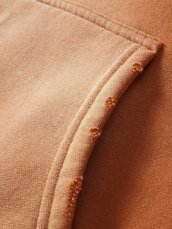 メンズ フリース ウォッシュド スウェットシャツ 男性用 ダメージ加工 フード付き スウェットシャツ