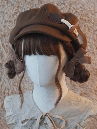 スイートロリータ帽子アクセサリーポリエステルコーヒーブラウンロリータアクセサリー