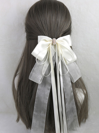 アイボリー スイートロリータアクセサリー ピンクのリボン 帽子 その他