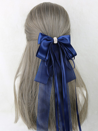 ディープブルースイートロリータアクセサリー ピンクのリボン 帽子 その他