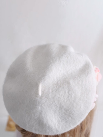 スイートロリータ帽子ホワイトアクセサリーポリエステルロリータアクセサリー