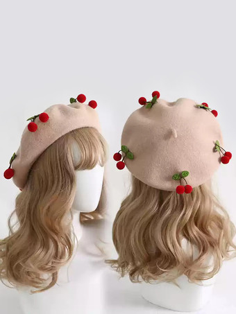 アプリコットスイートロリータ帽子赤アクセサリーポリエステルロリータアクセサリー