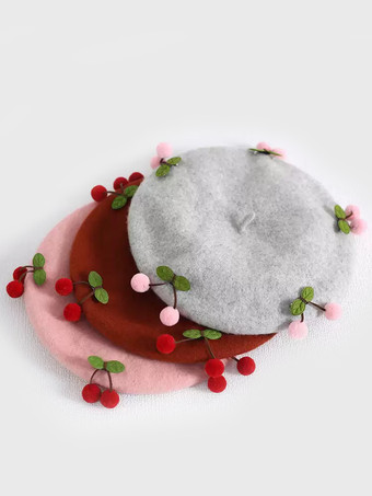 スイートロリータ帽子赤アクセサリーポリエステルロリータアクセサリー