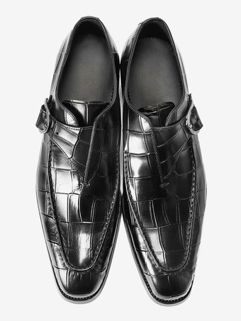 牛革メンズローファーシューズモンクストラッププロムウェディングシューズ