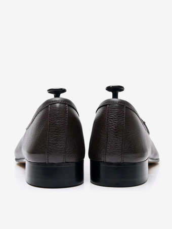 メンズ タッセルローファー ラウンドトゥ 牛革 プロム ウェディングシューズ