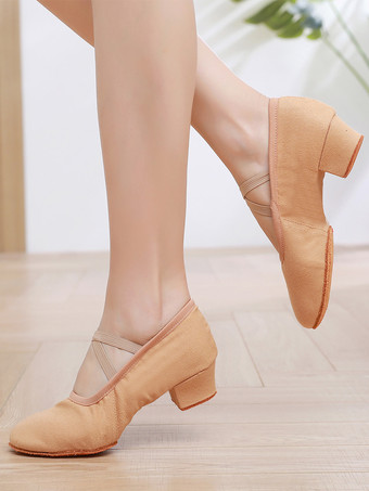 ブラウン ラテンダンスシューズ ピンク ラウンドトゥ 社交ダンスシューズ