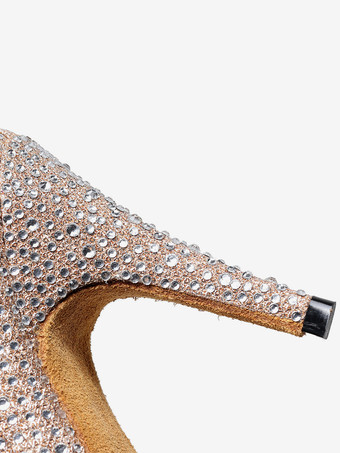 ラテンダンスシューズ PUレザー ブラック ピープトゥ ラインストーン ダンスシューズ