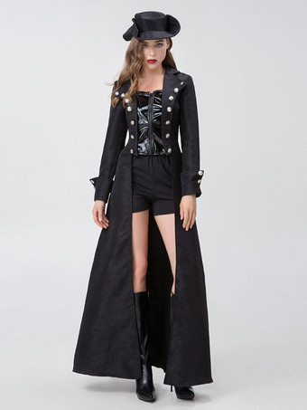 ハロウィン スチームパンク コスチューム 商品 ホリデー コスチューム レトロ ブラック アウター
