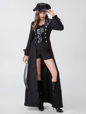 ハロウィン スチームパンク コスチューム 商品 ホリデー コスチューム レトロ ブラック アウター