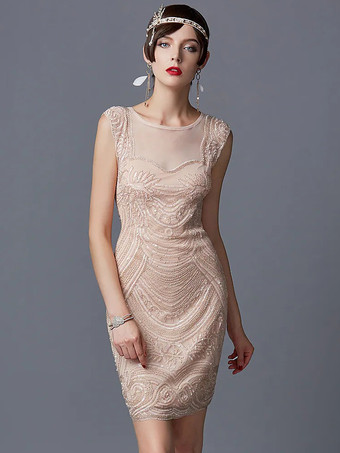 ピンクレトロコスチューム フラッパードレスセット ヴィンテージ衣類