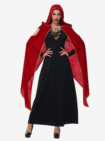 ハロウィン ヴァンパイア レッド セクシー マント ドレス セット ホリデー コスチューム