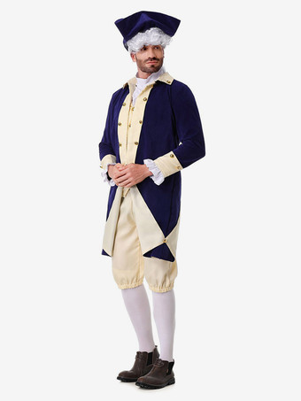 コスチューム ディープブルー レトロトップパンツセット ホリデーコスチューム