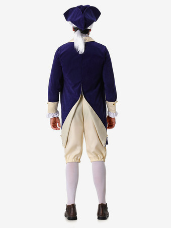 コスチューム ディープブルー レトロトップパンツセット ホリデーコスチューム