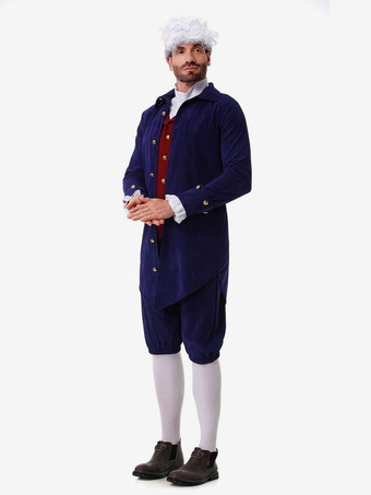 ディープブルー キッズ レトロパンツ 帽子セット ホリデーコスチューム