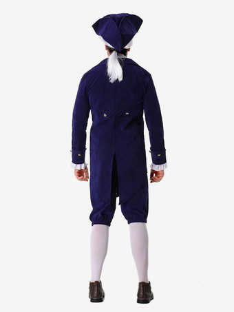 ディープブルー キッズ レトロパンツ 帽子セット ホリデーコスチューム