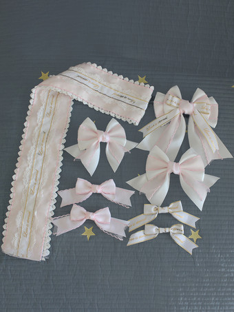 アカデミックロリータアクセサリーライトスカイブルーリボンアクセサリーその他