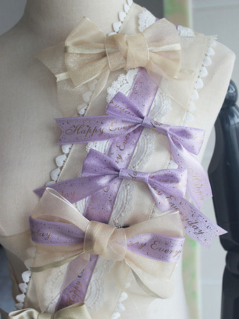 アカデミックロリータアクセサリーライトスカイブルーリボンアクセサリーその他