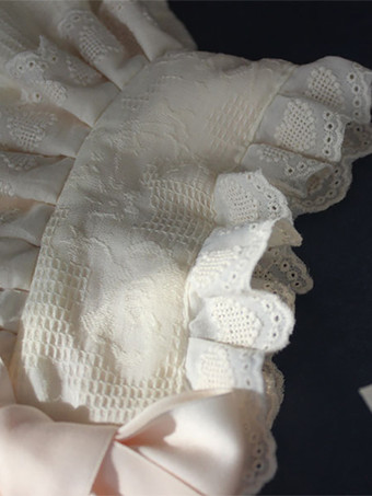 ロココ風ロリータ帽子 リボン フリル アクセサリー ポリエステル ピンク ロリータ アクセサリー