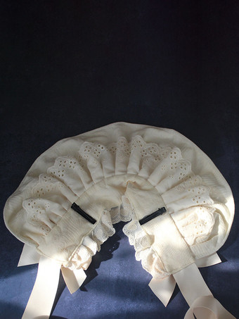 ロココ風ロリータ帽子 リボン フリル アクセサリー ポリエステル ピンク ロリータ アクセサリー