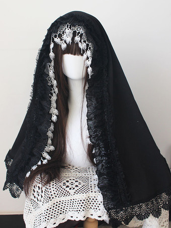 ゴシックロリータアクセサリーホワイトフリルレースヘッドウェアその他
