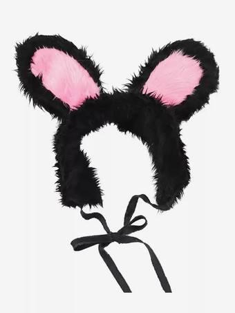 ロココ風ロリータアクセサリー黒帽子カラーブロックその他