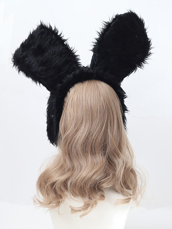 ロココ風ロリータアクセサリー黒帽子カラーブロックその他