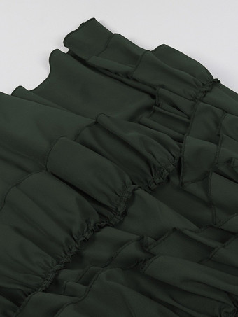 黒のレトロコスチューム フリル マリーアントワネット ロングスカート