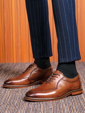 メンズドレスシューズファッションスクエアトゥレザープロムウェディングシューズ