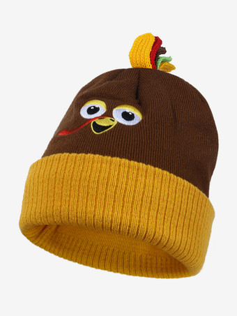 イエロー休日コスチューム 感謝祭 ライトブラウン 感謝祭帽子