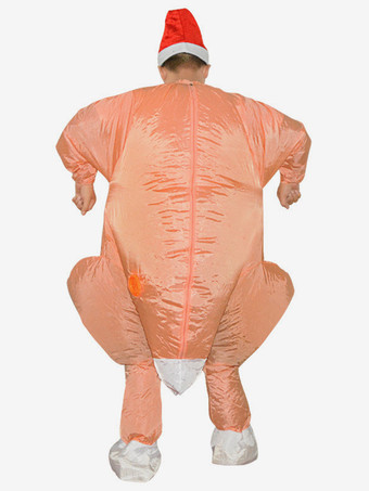 感謝祭コスチューム オレンジ メンズ 長袖 ジャンプスーツ