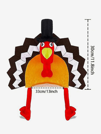 感謝祭の休日のコスチューム オレンジファイバーの感謝祭の帽子