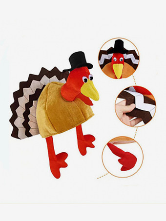 感謝祭の休日のコスチューム オレンジファイバーの感謝祭の帽子